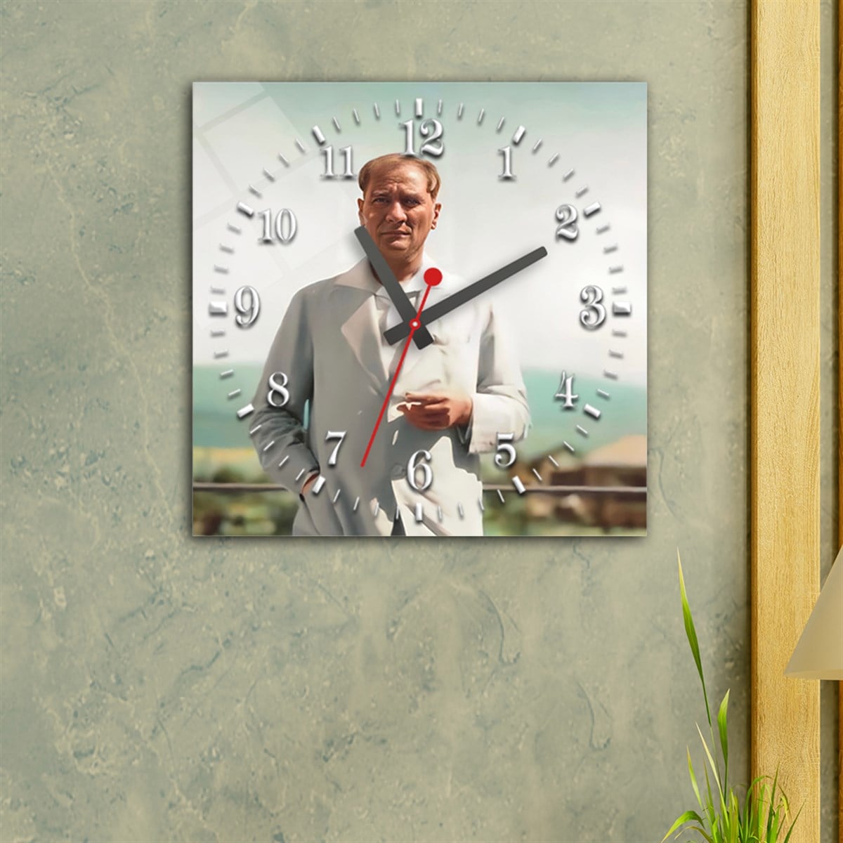 Tempered Glass Wall Clock