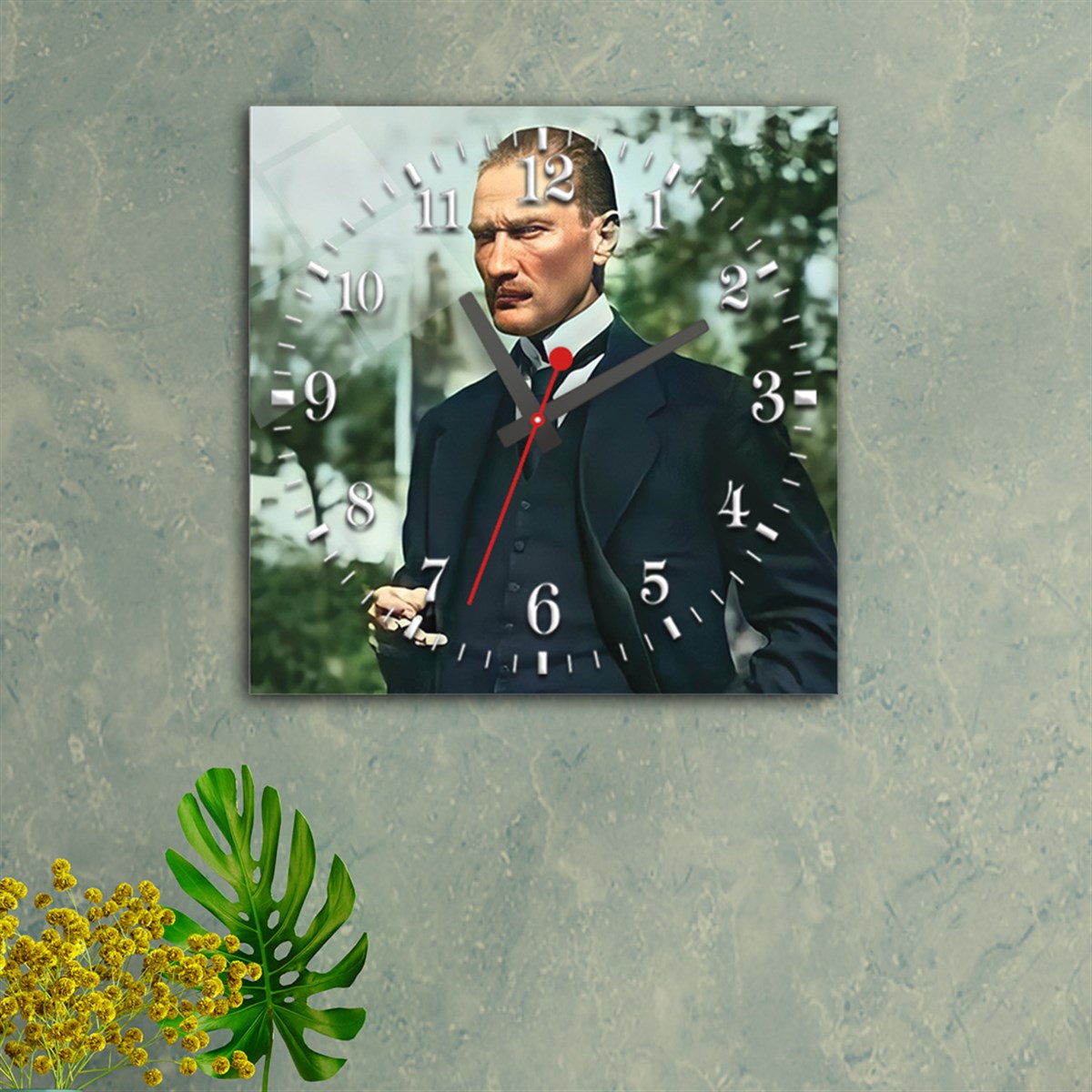 Tempered Glass Wall Clock