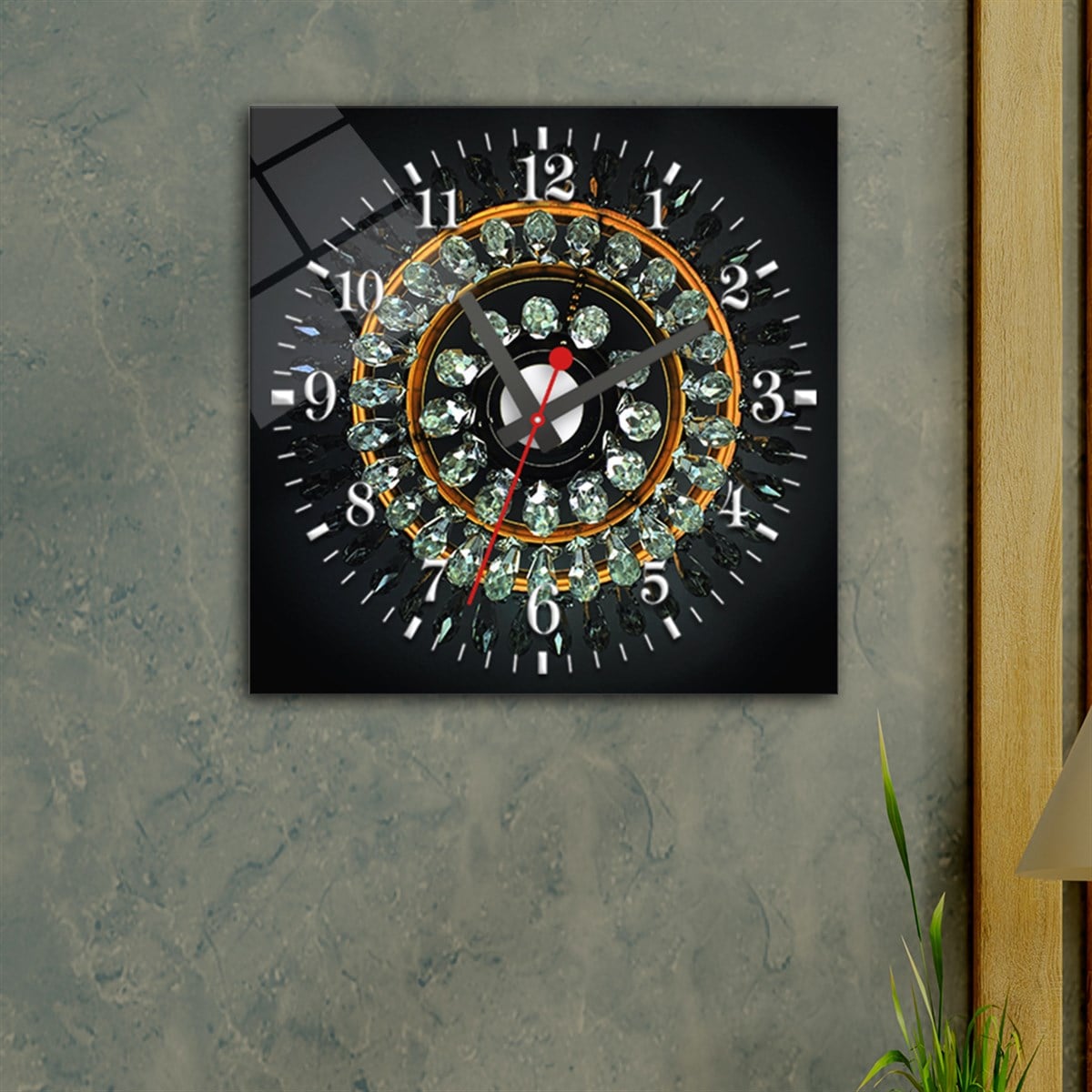Tempered Glass Wall Clock