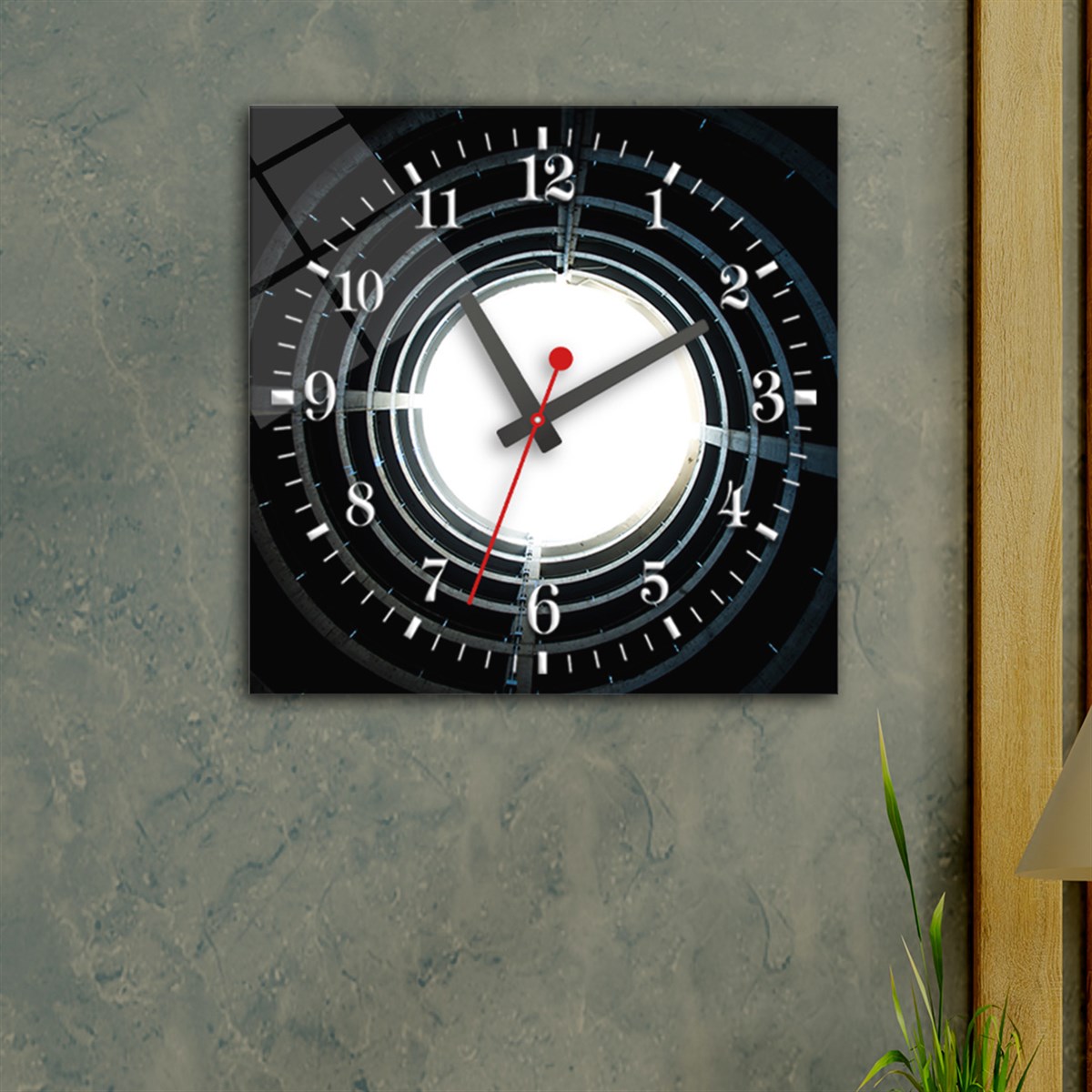 Tempered Glass Wall Clock