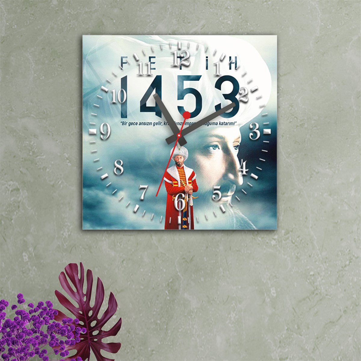 Tempered Glass Wall Clock
