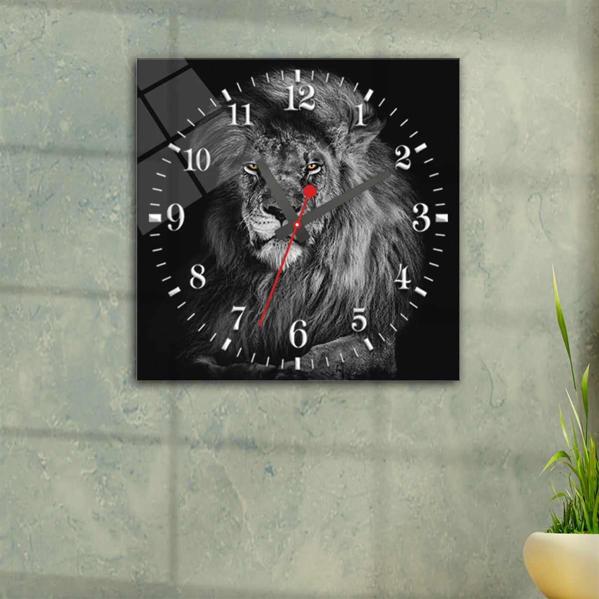 Tempered Glass Wall Clock