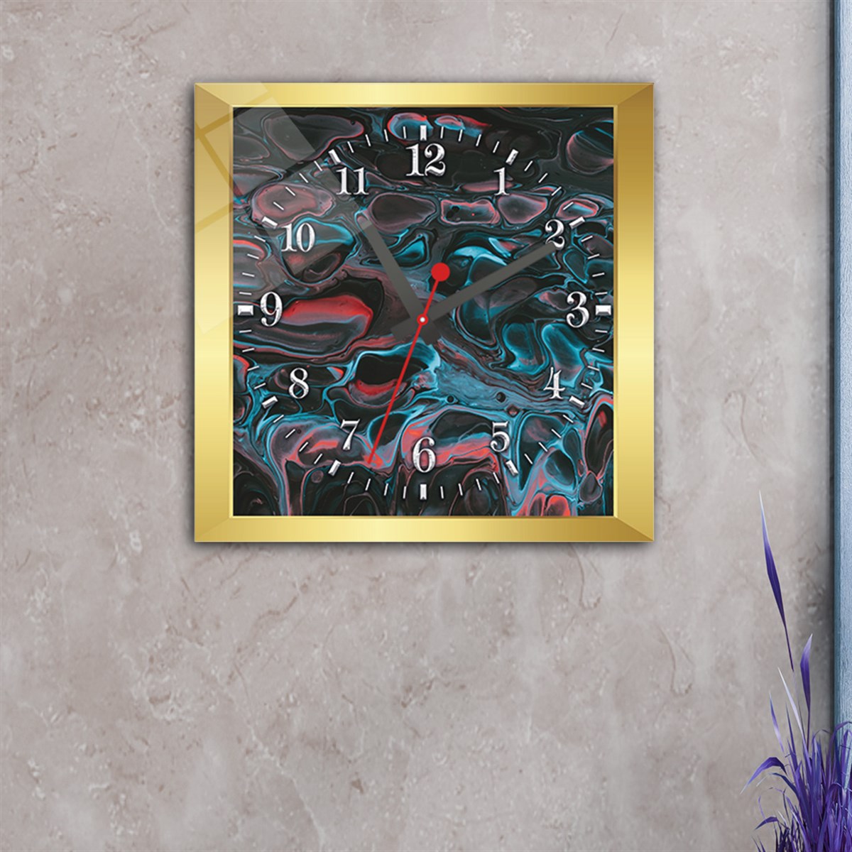 Tempered Glass Wall Clock