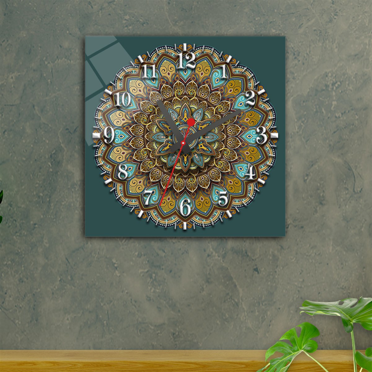 Tempered Glass Wall Clock