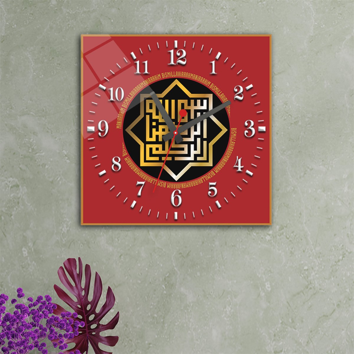 Tempered Glass Wall Clock