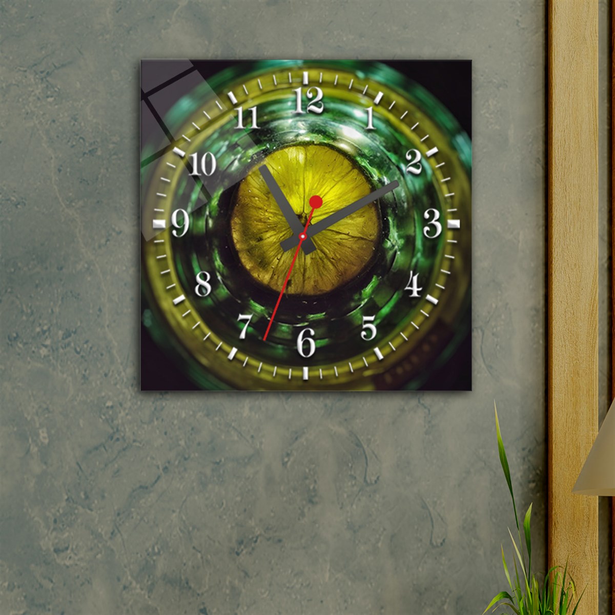 Tempered Glass Wall Clock