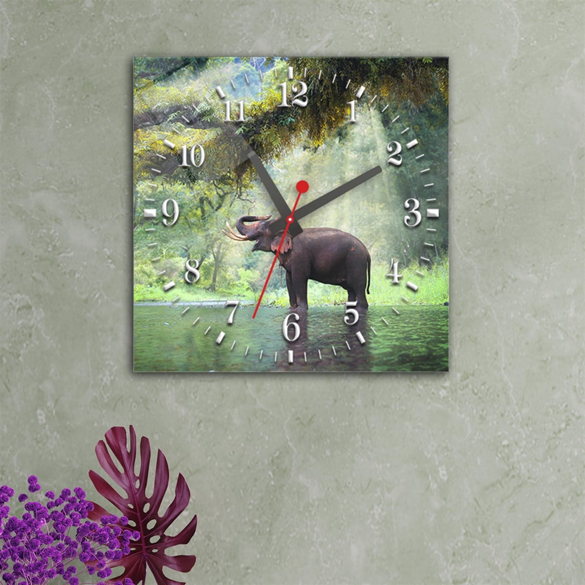 Tempered Glass Wall Clock