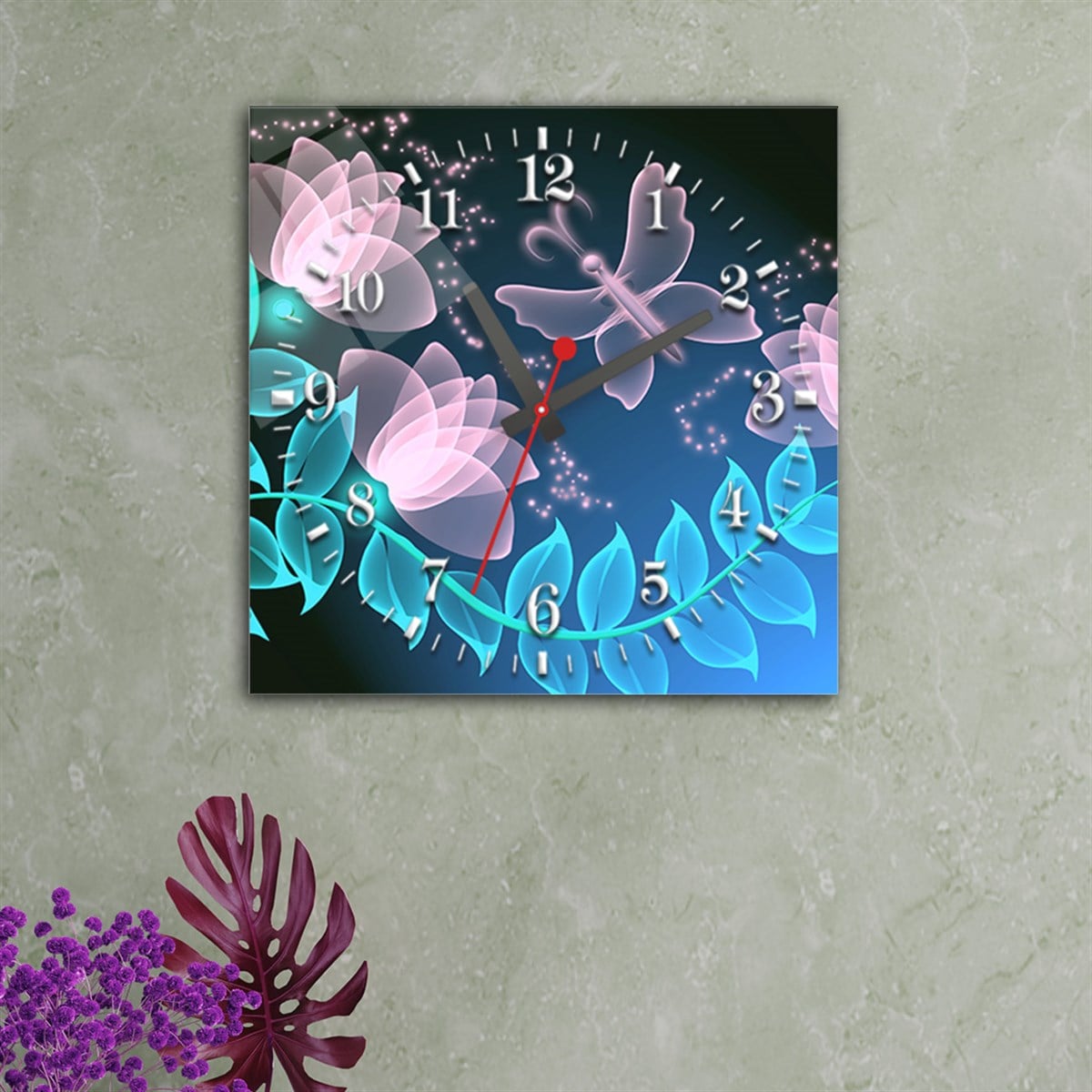 Tempered Glass Wall Clock