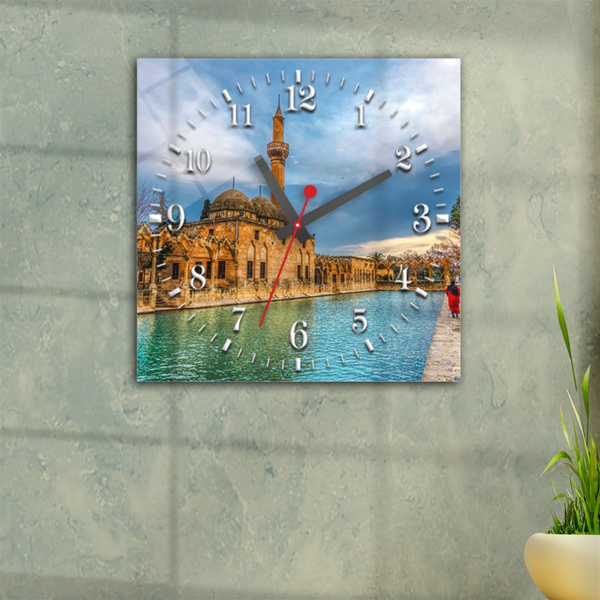 Tempered Glass Wall Clock