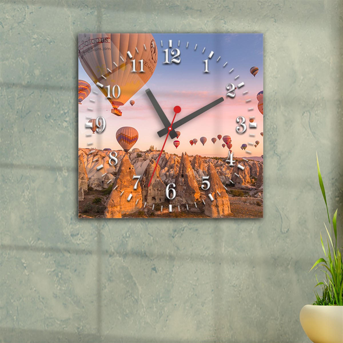 Tempered Glass Wall Clock