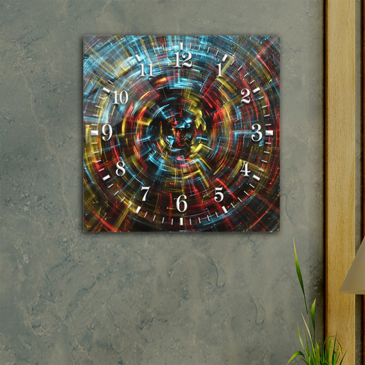 Tempered Glass Wall Clock