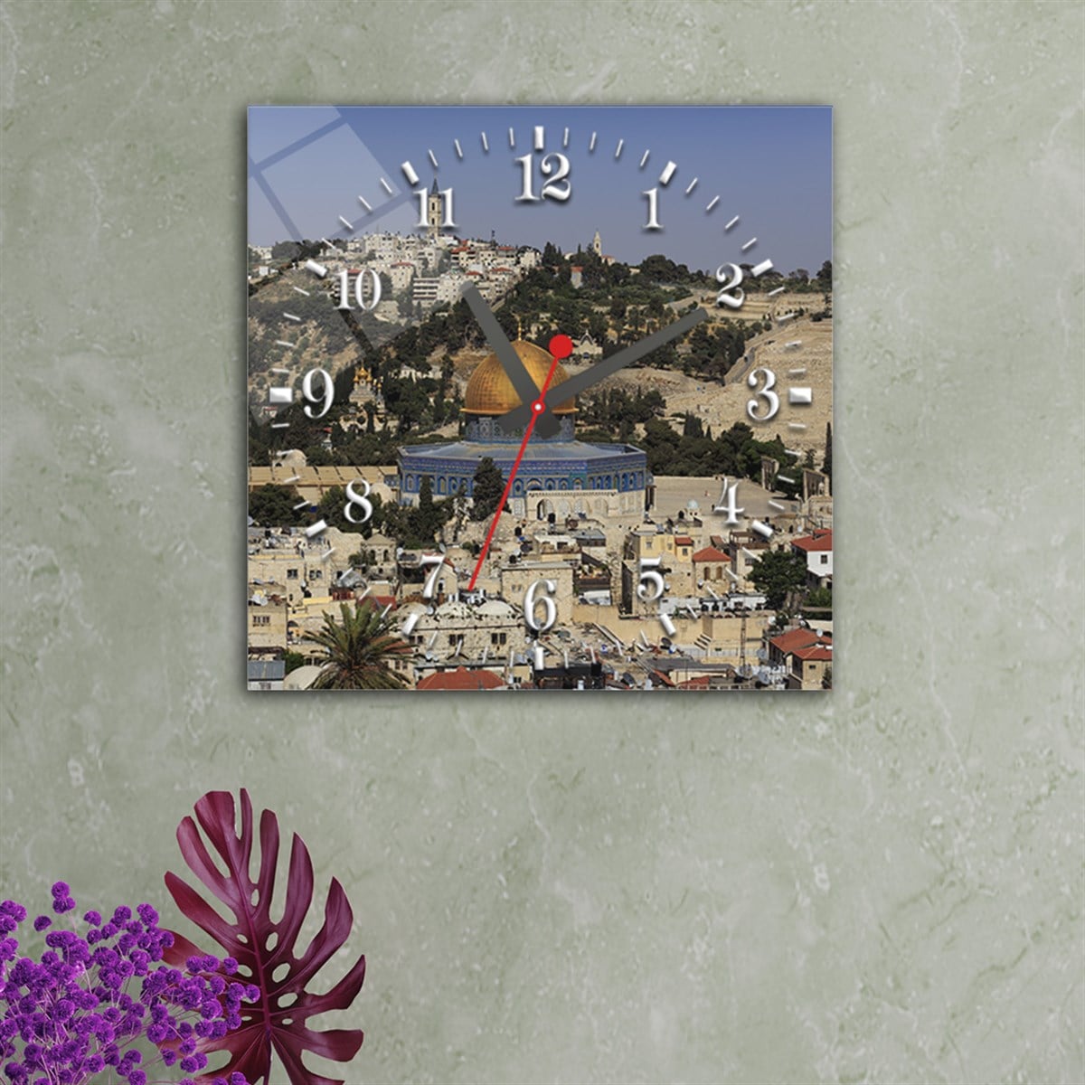 Tempered Glass Wall Clock