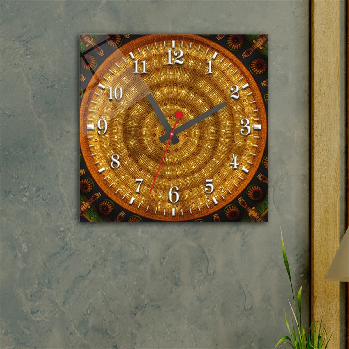 Tempered Glass Wall Clock