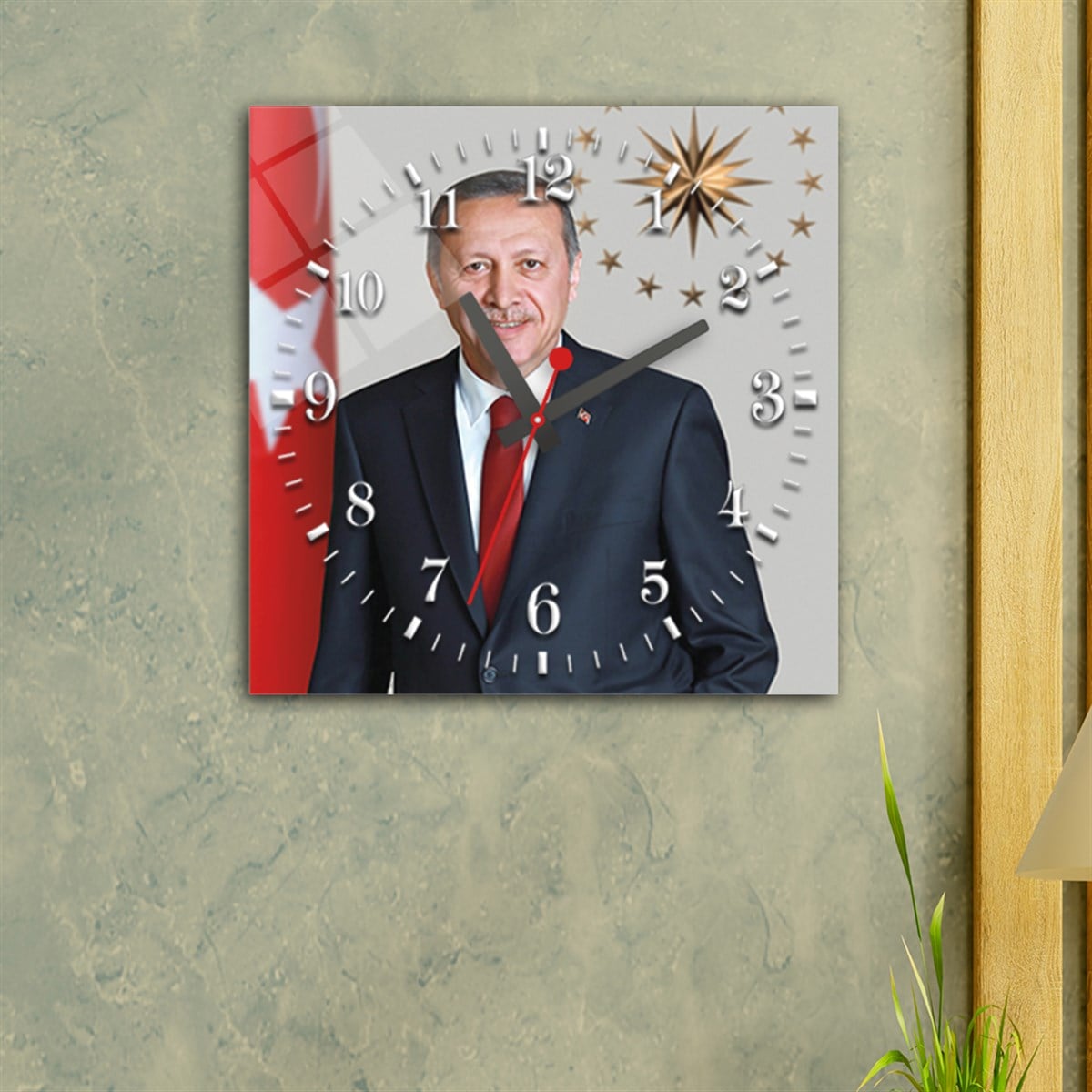 Tempered Glass Wall Clock