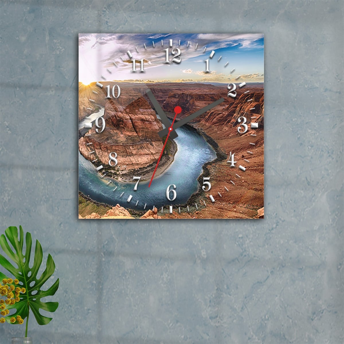 Tempered Glass Wall Clock