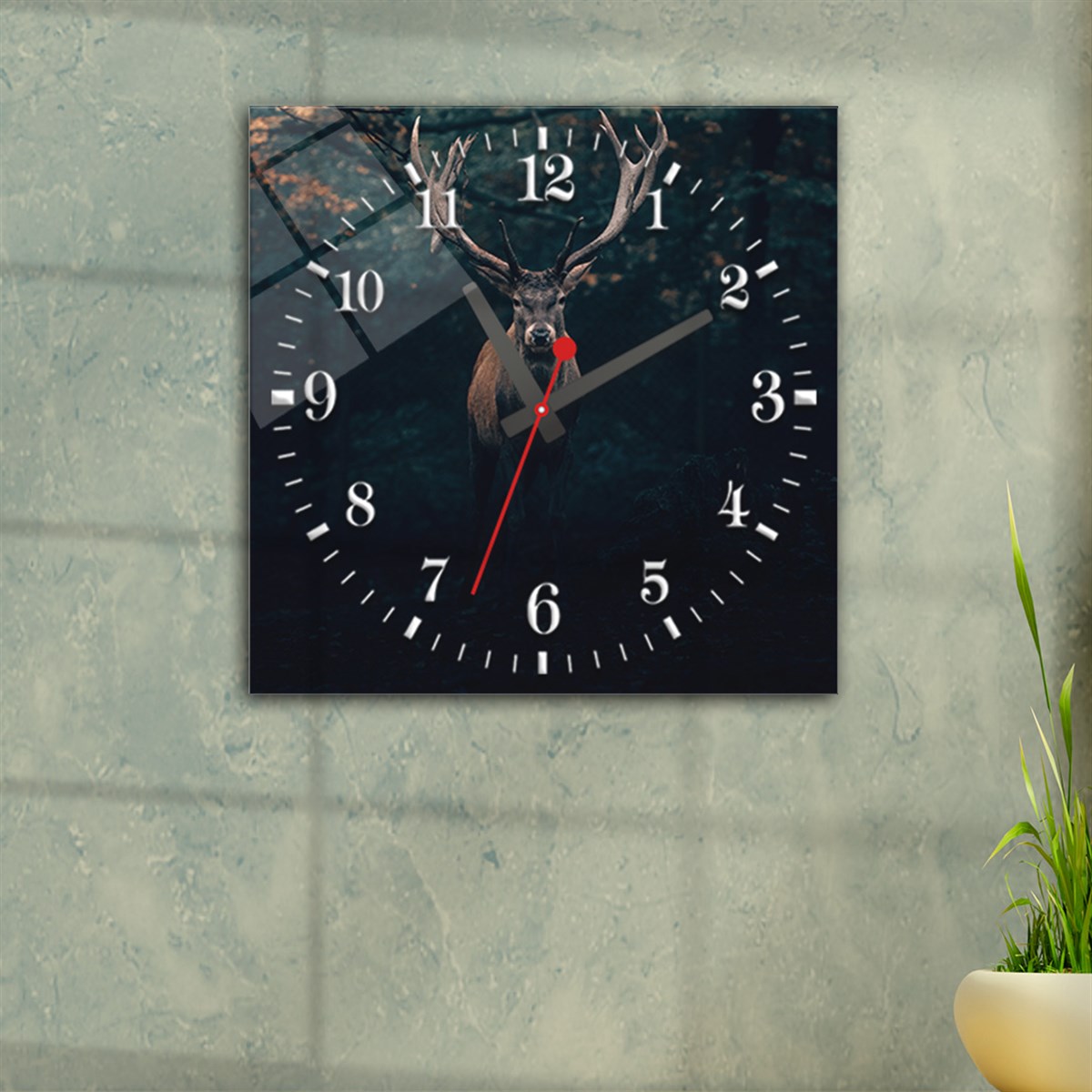 Tempered Glass Wall Clock