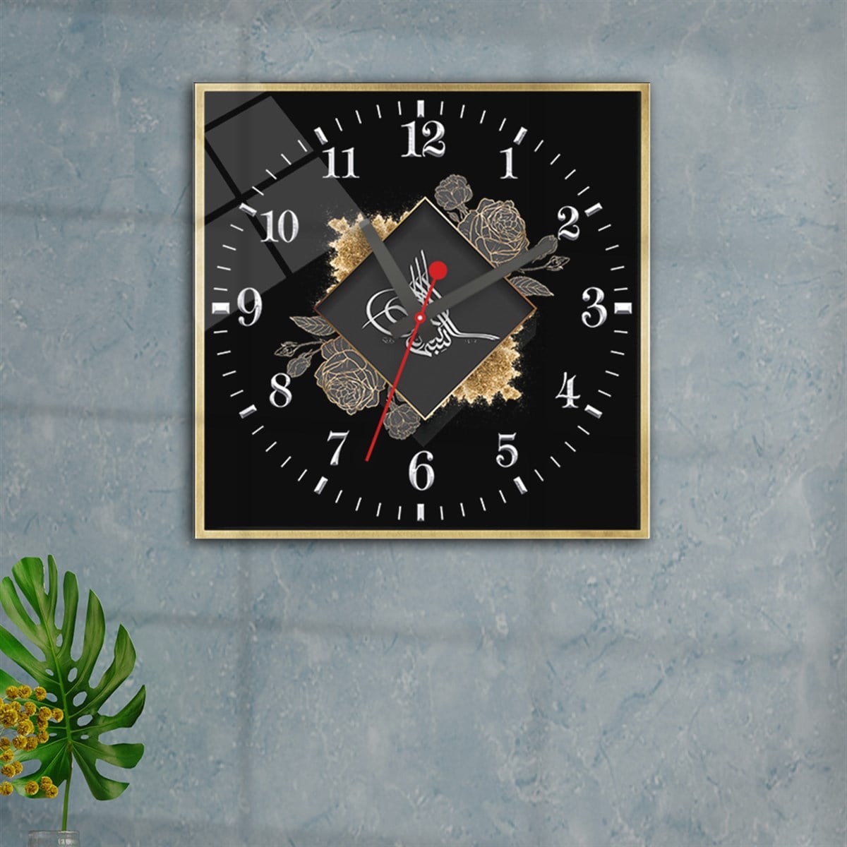 Tempered Glass Wall Clock