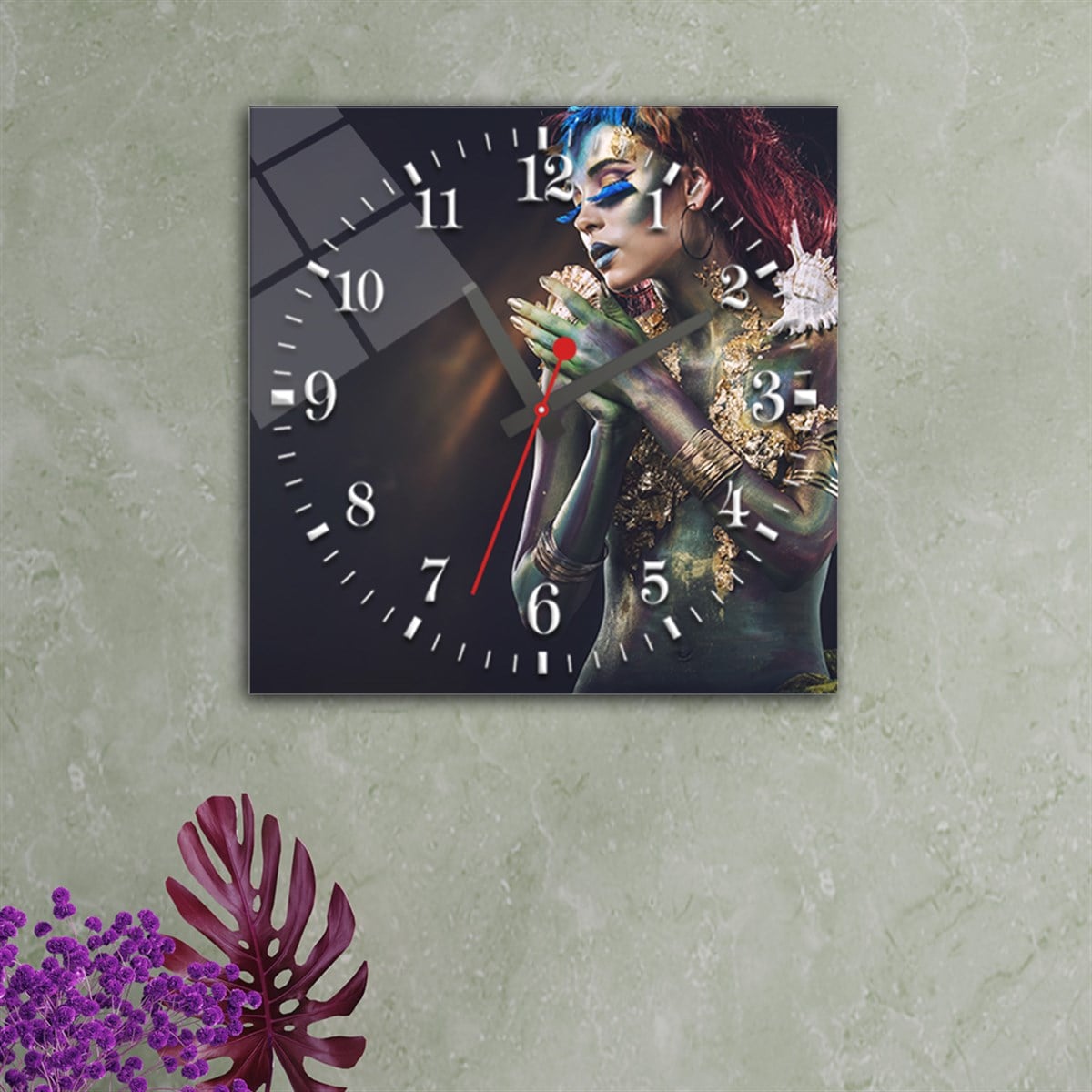 Tempered Glass Wall Clock
