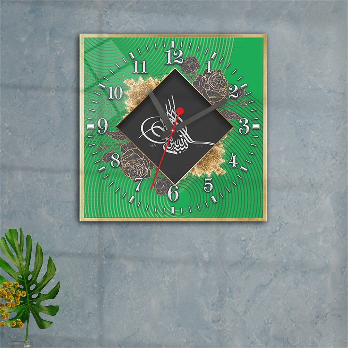 Tempered Glass Wall Clock