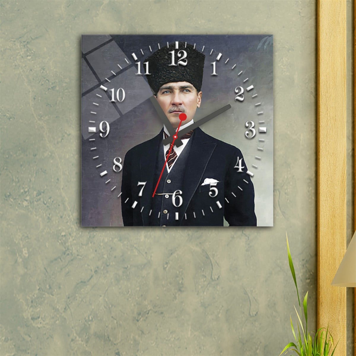 Tempered Glass Wall Clock