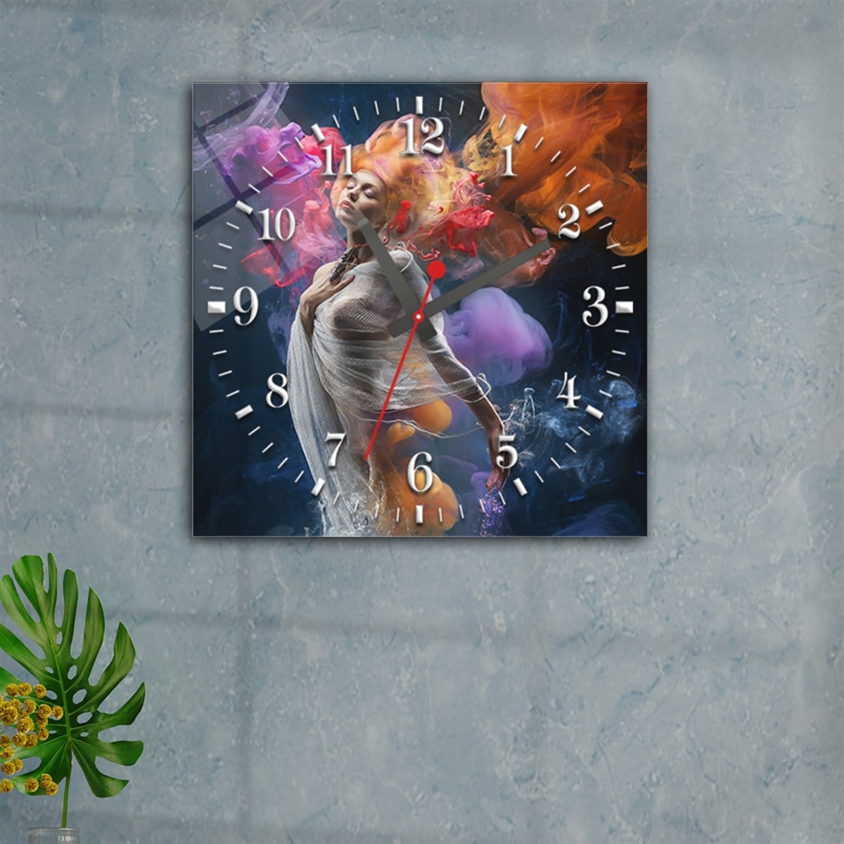 Tempered Glass Wall Clock