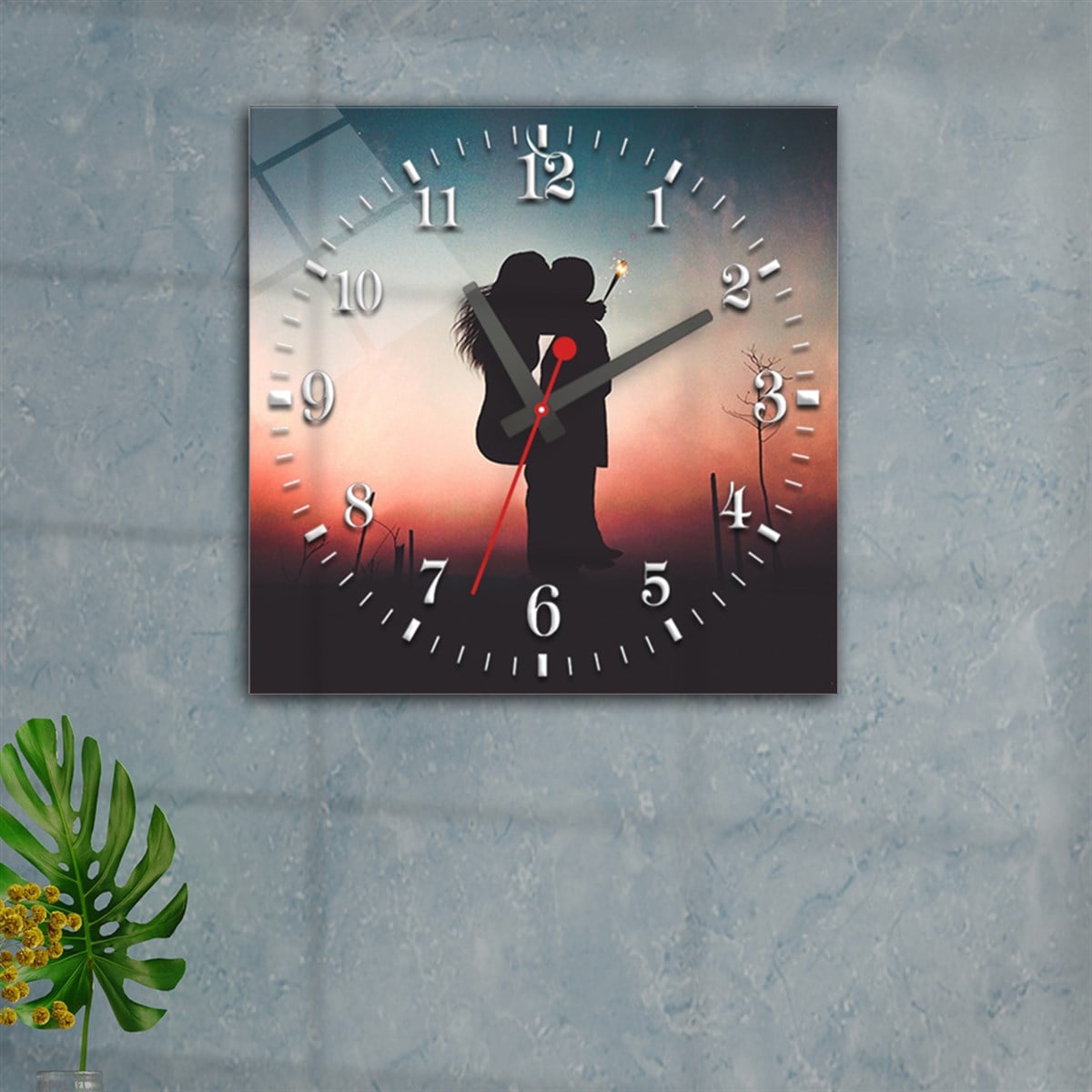 Tempered Glass Wall Clock