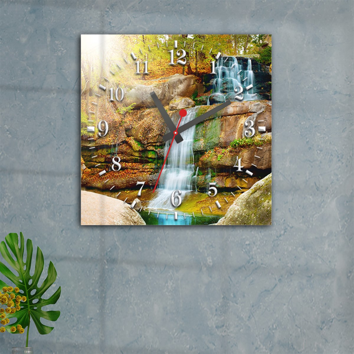 Tempered Glass Wall Clock