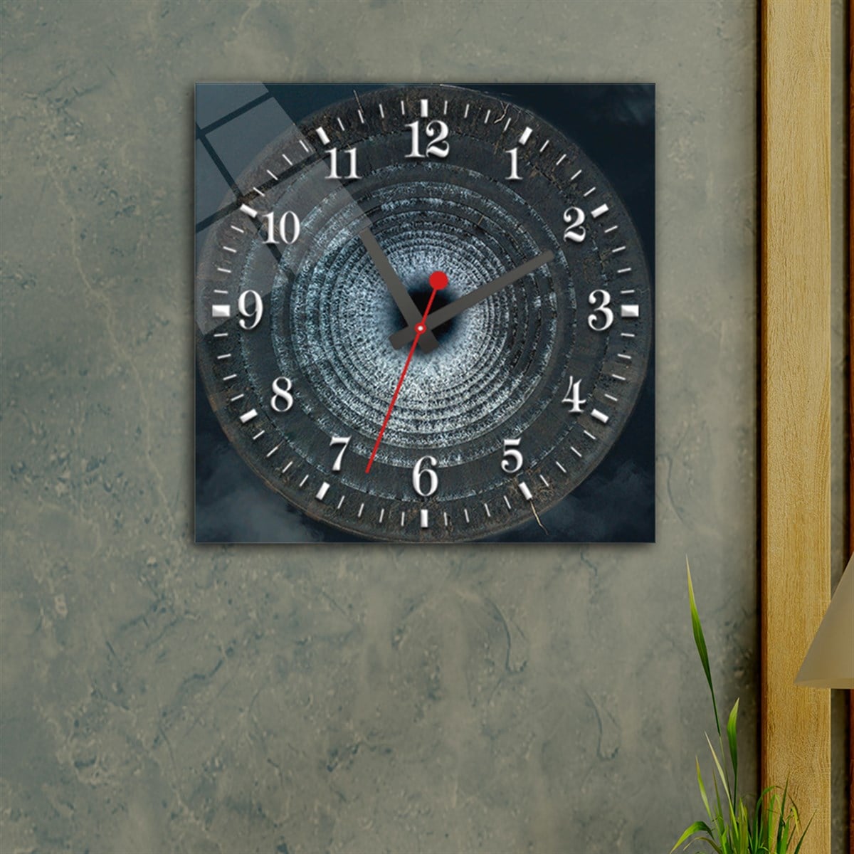 Tempered Glass Wall Clock