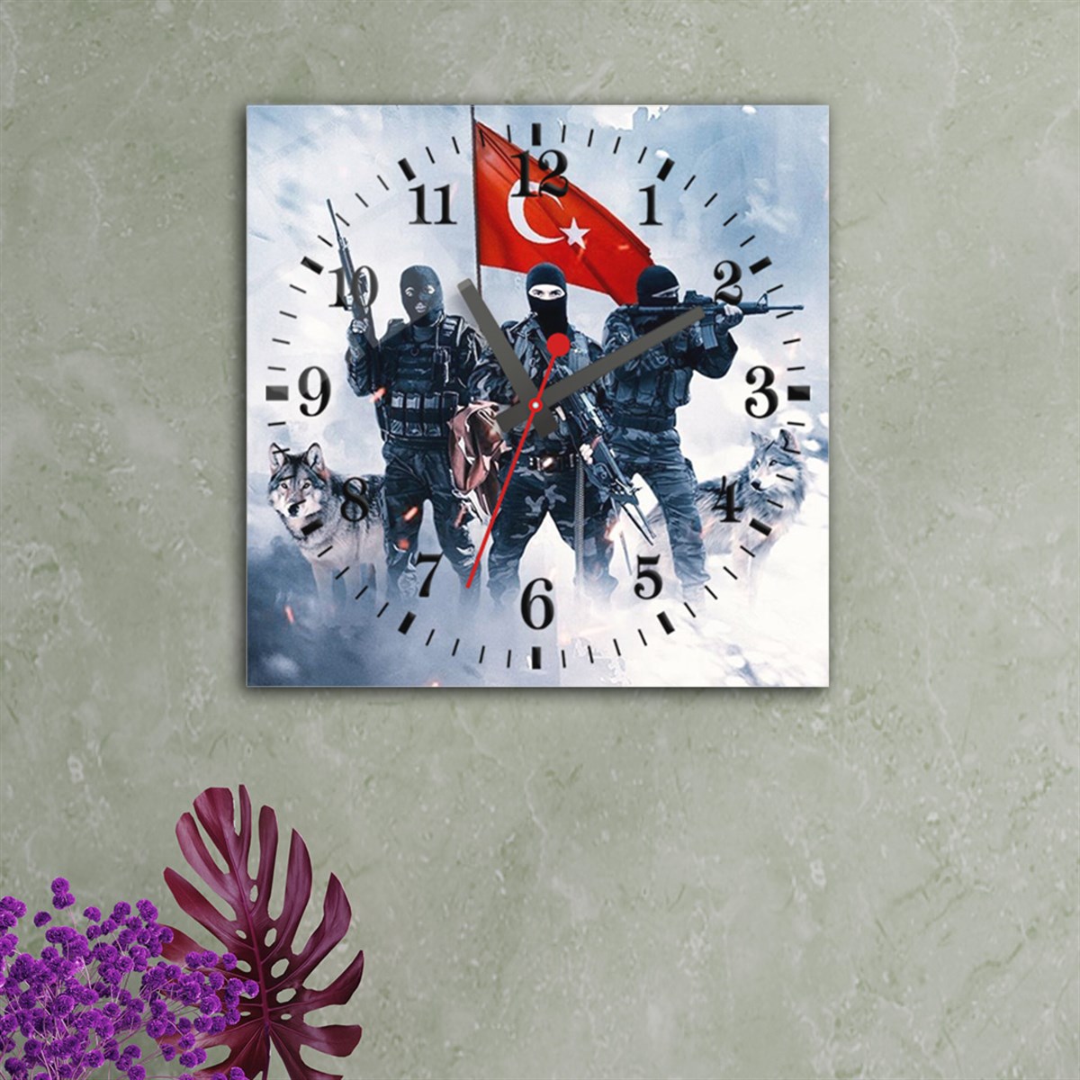 Tempered Glass Wall Clock