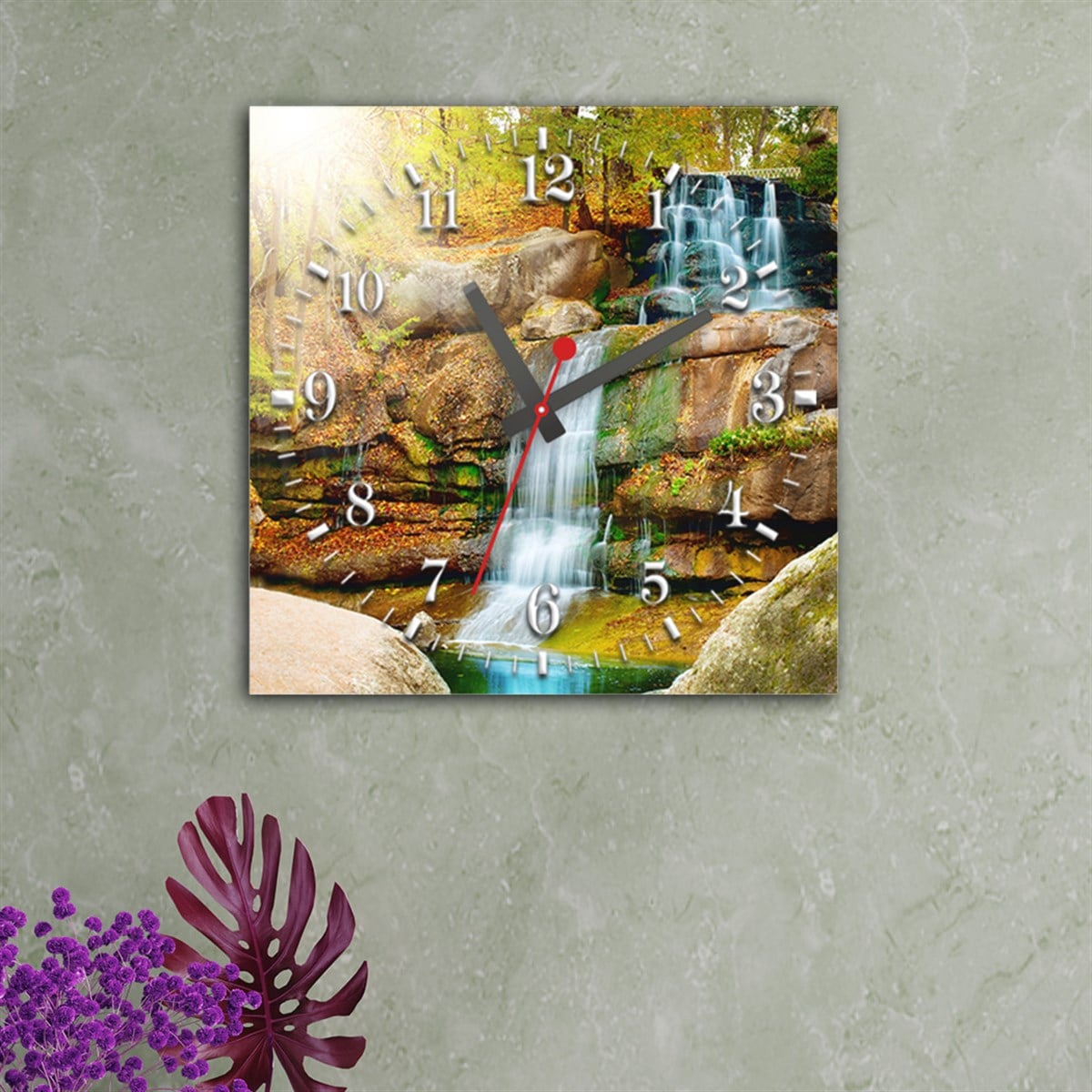 Tempered Glass Wall Clock