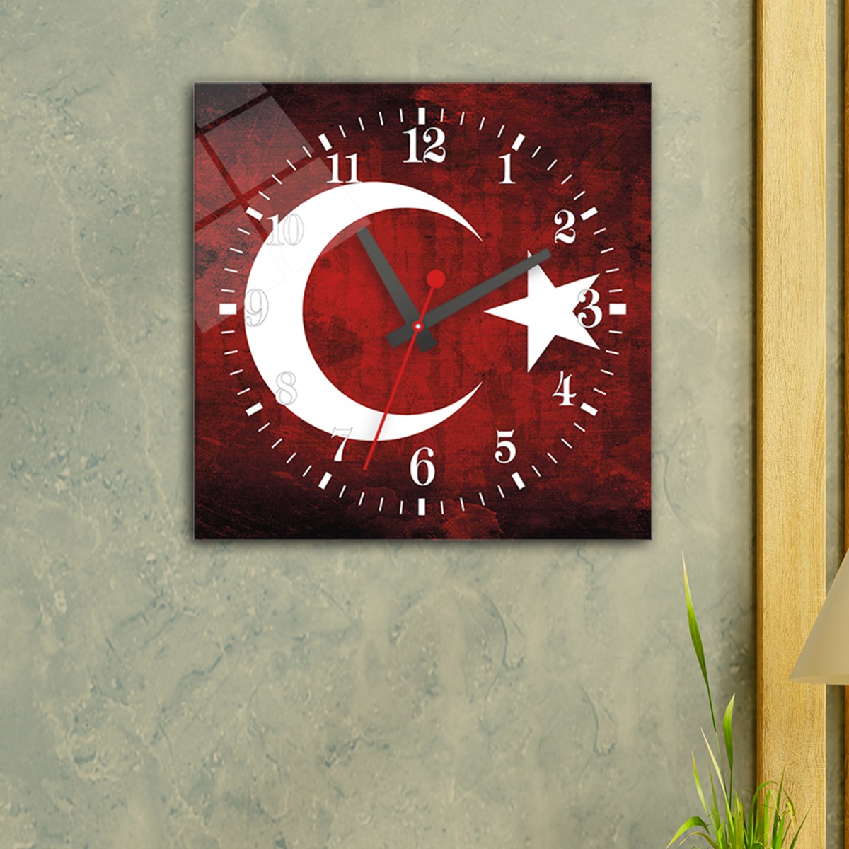 Tempered Glass Wall Clock