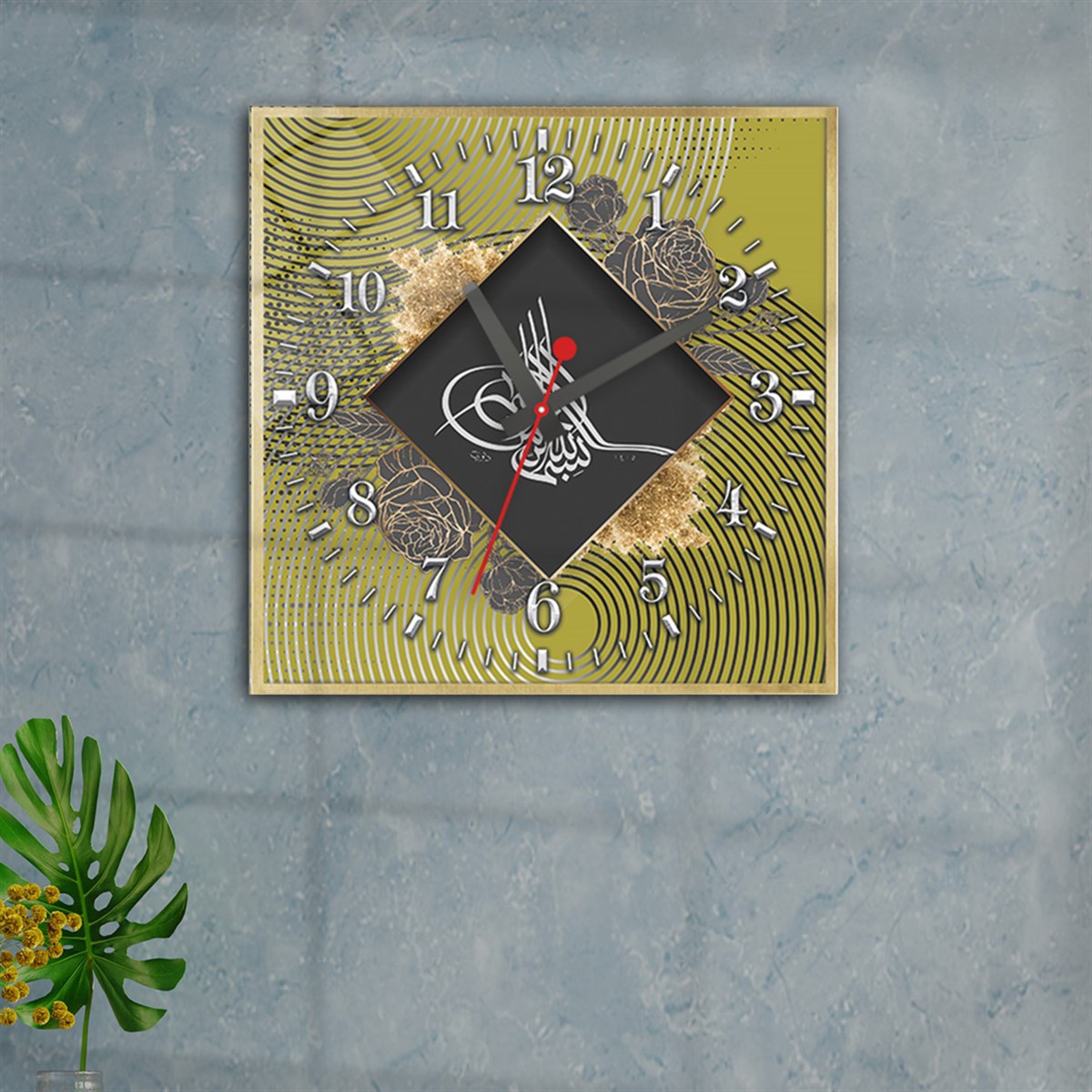 Tempered Glass Wall Clock