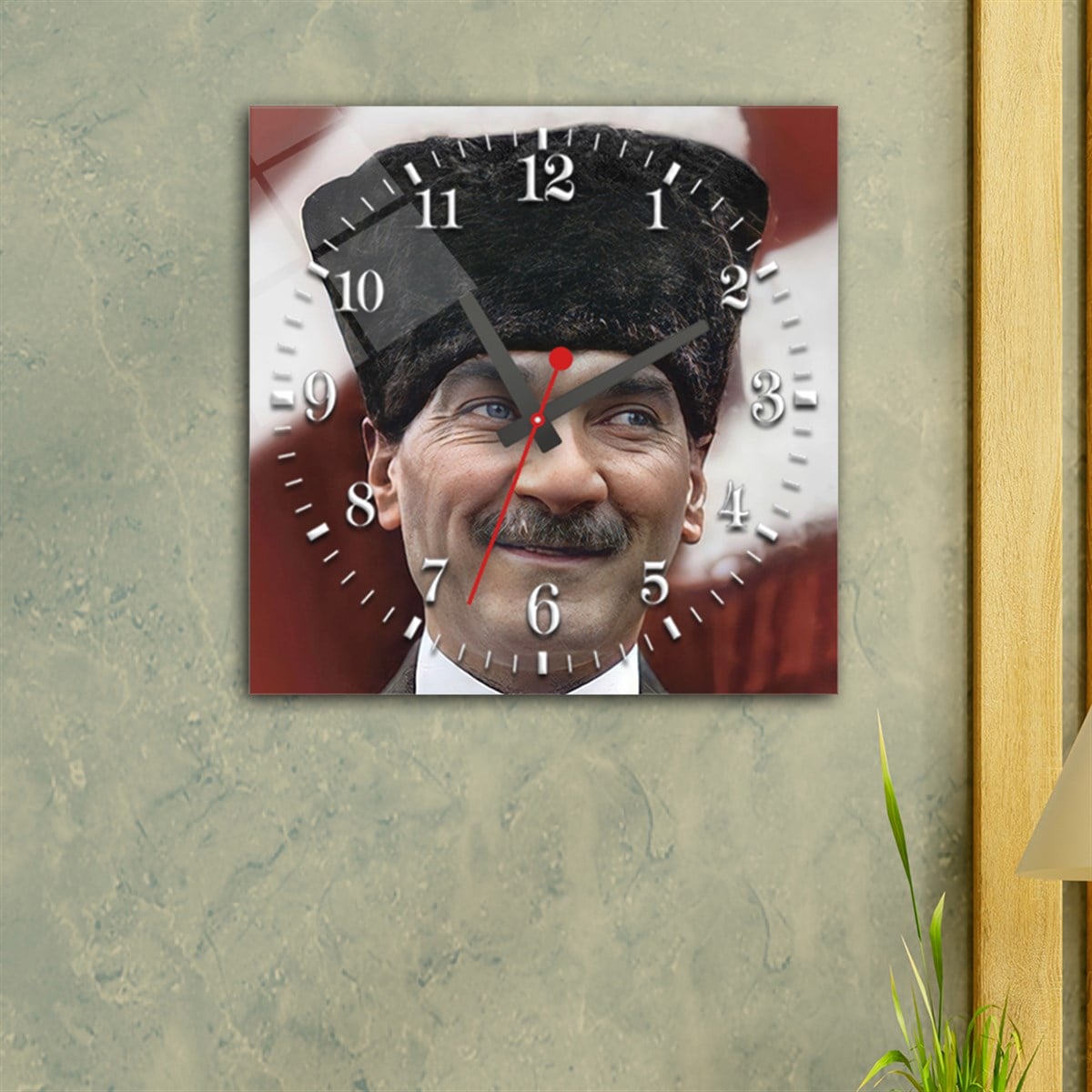 Tempered Glass Wall Clock