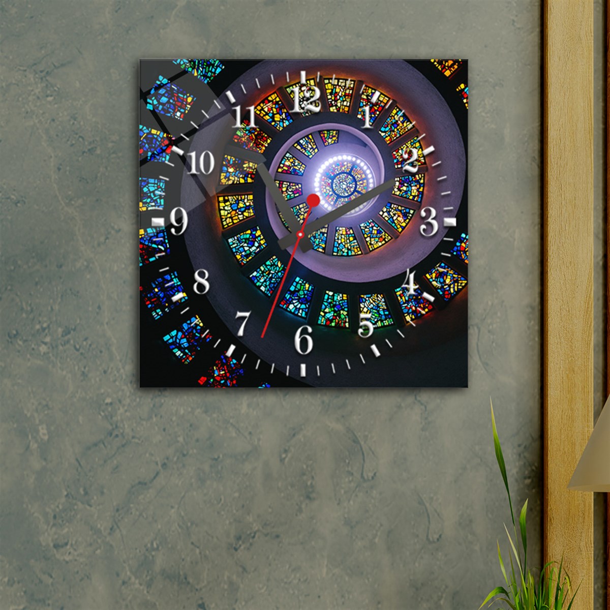 Tempered Glass Wall Clock