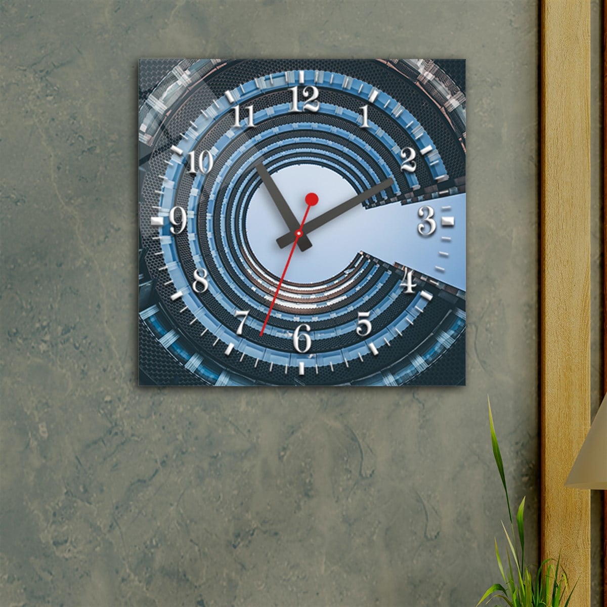 Tempered Glass Wall Clock