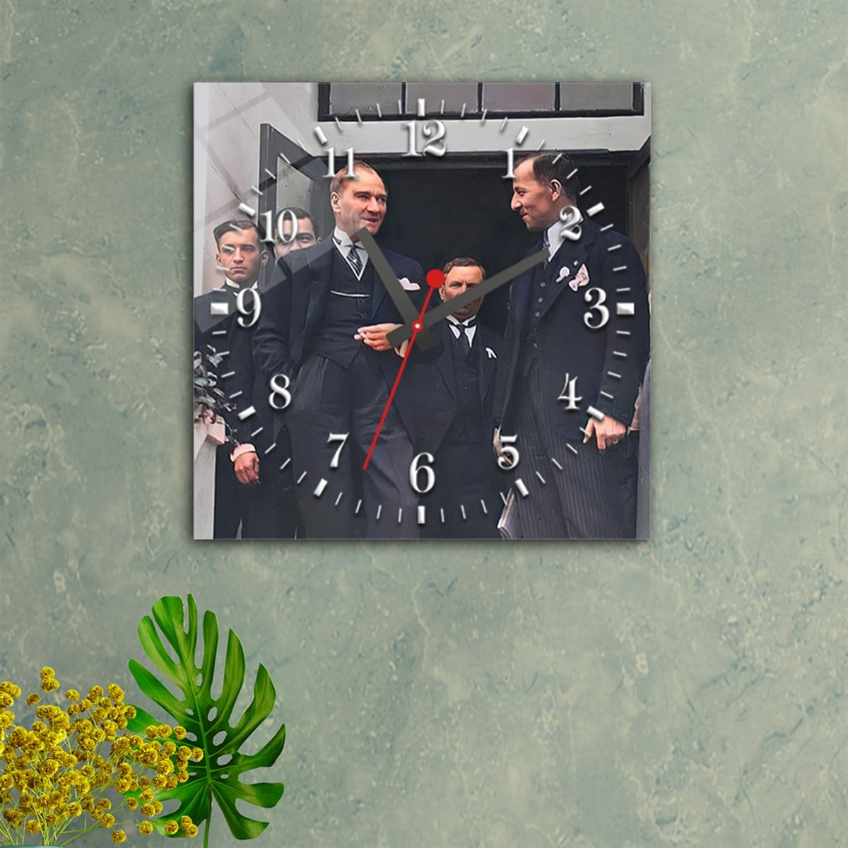 Tempered Glass Wall Clock