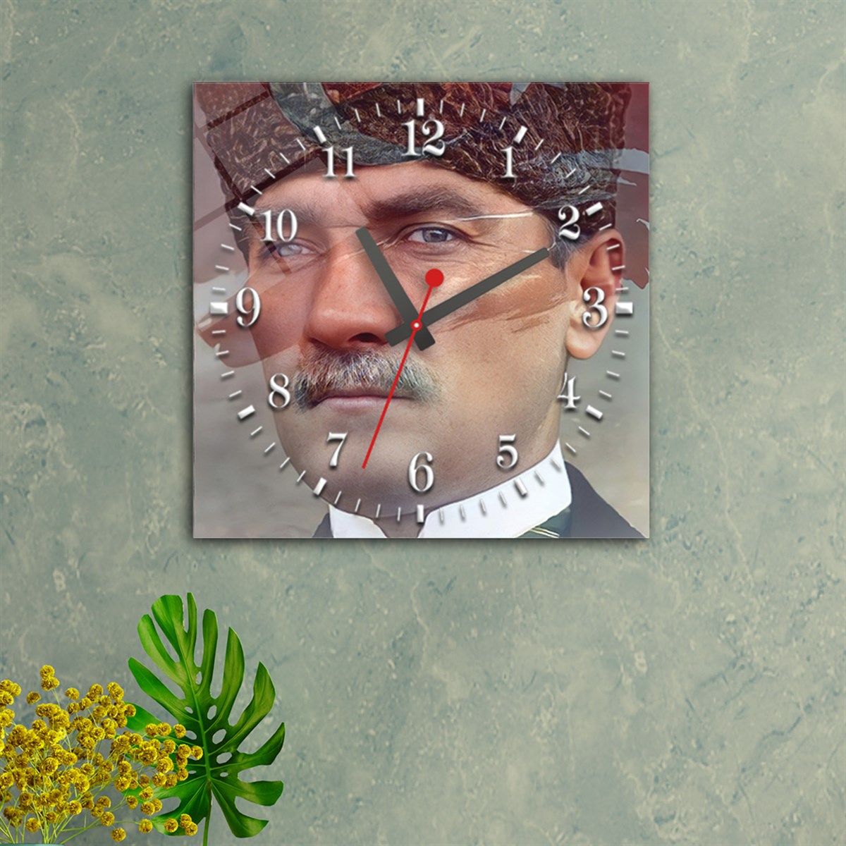 Tempered Glass Wall Clock