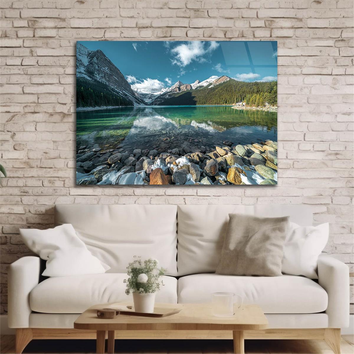 Horizontal Natured-Themed Tempered Glass Wall Art 277