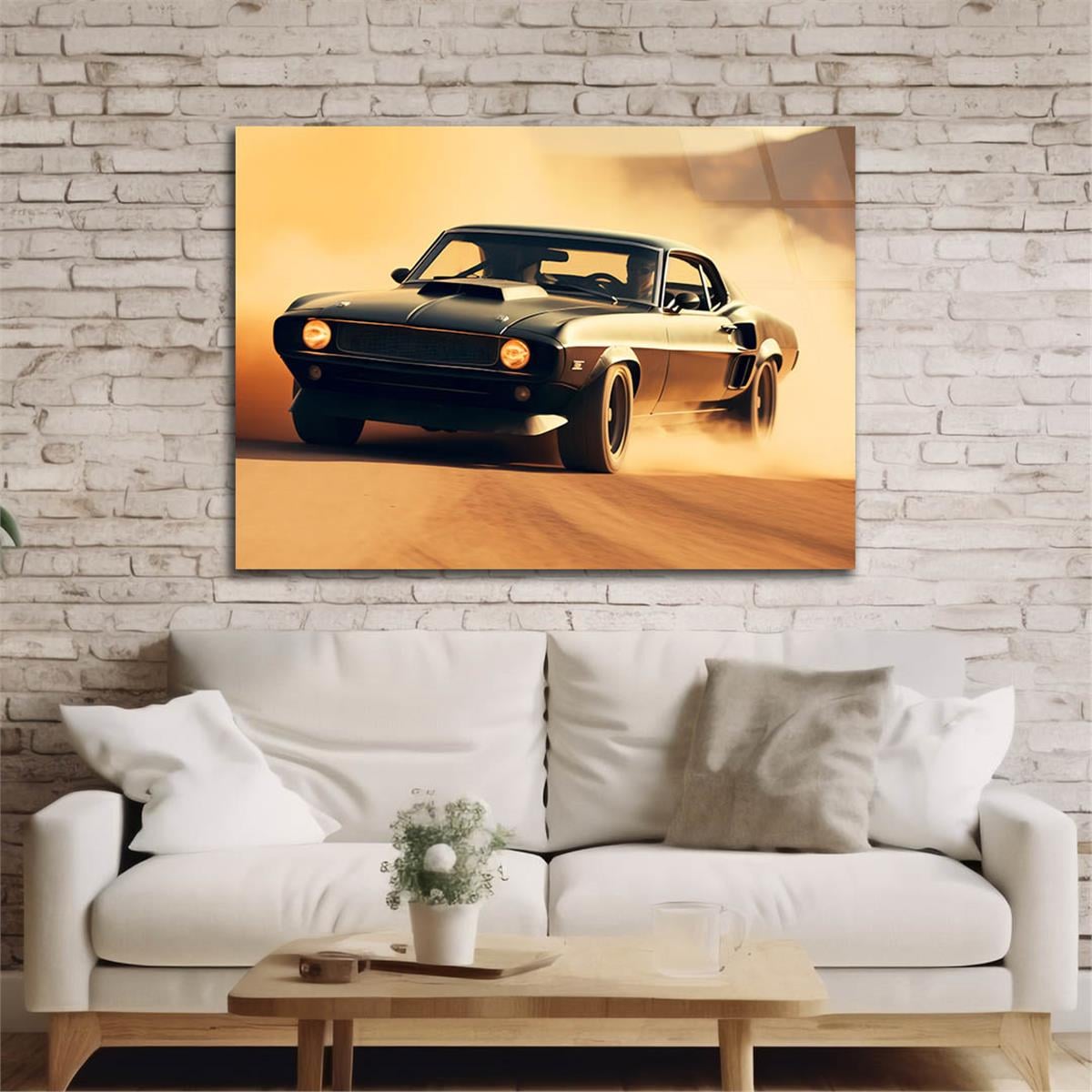 Yatay DoğaTemalı Cam Tablo 416