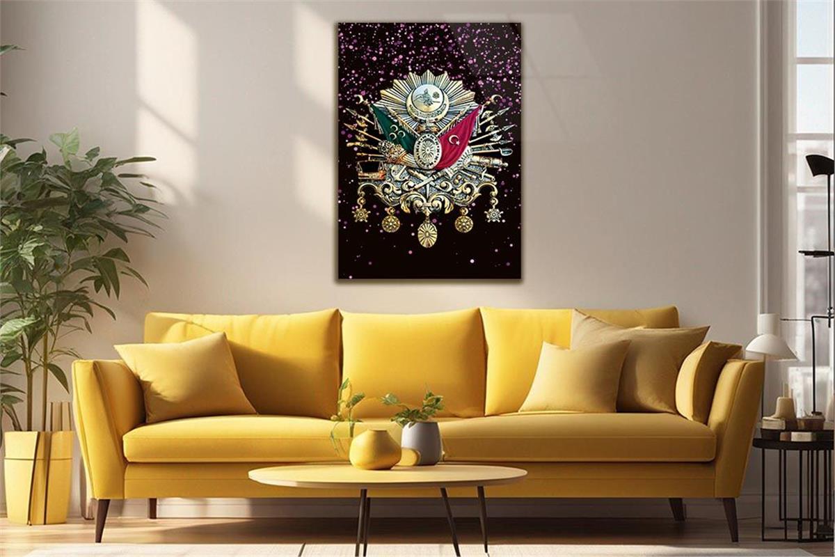 Ottoman State Coat of Arms Glass Wall Art
