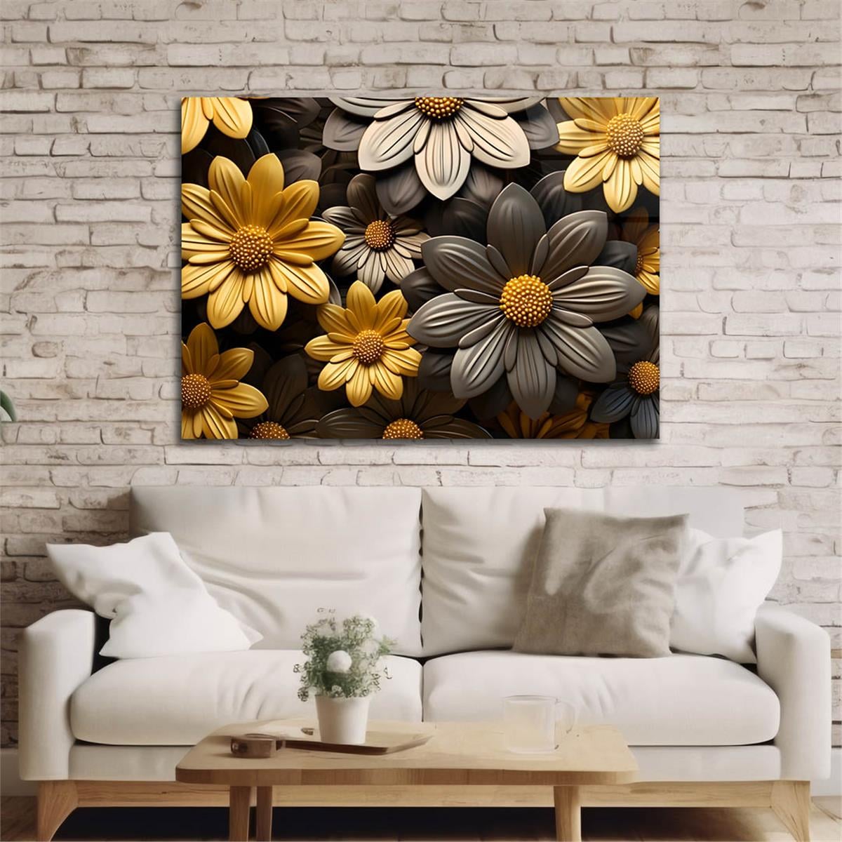 Yatay DoğaTemalı Cam Tablo 340