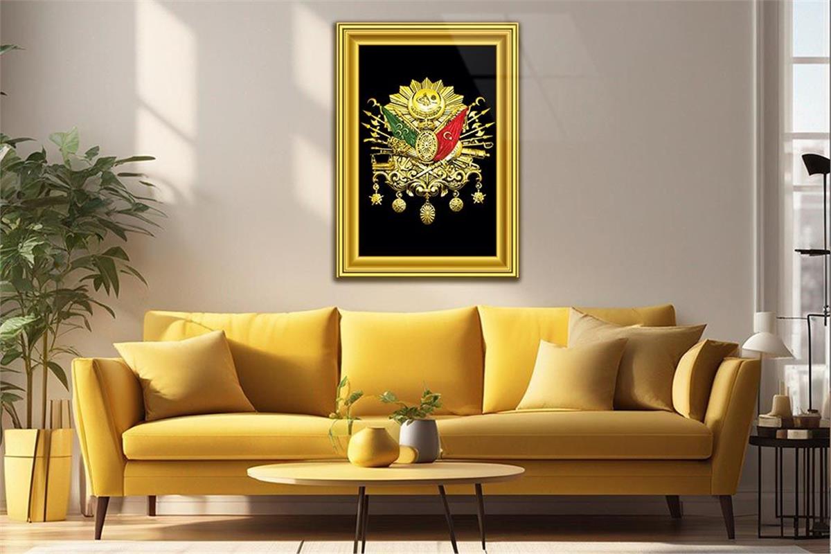 Ottoman State Coat of Arms Glass Wall Art 