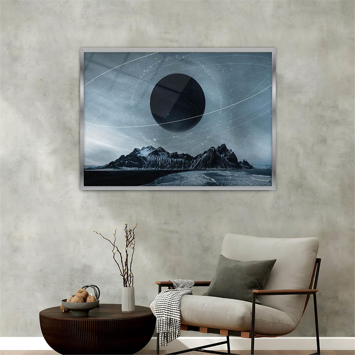 Aluminum-Framed Art-Themed Tempered Glass Wall Art 045