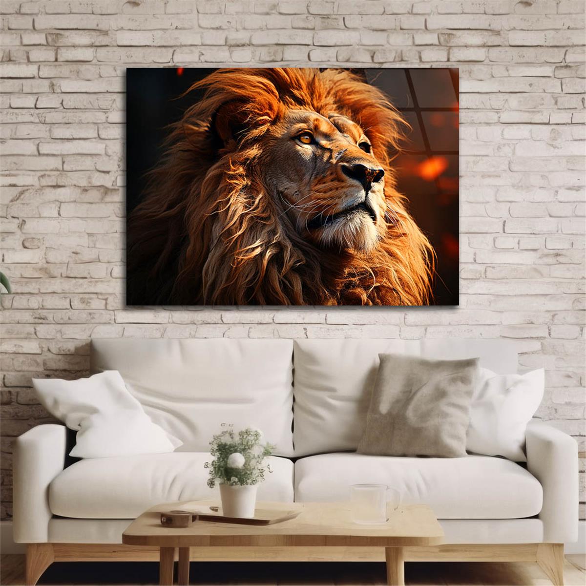 Yatay Doğa Temalı Cam Tablo 496