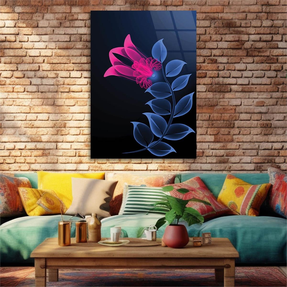 لوح زجاجي الفن