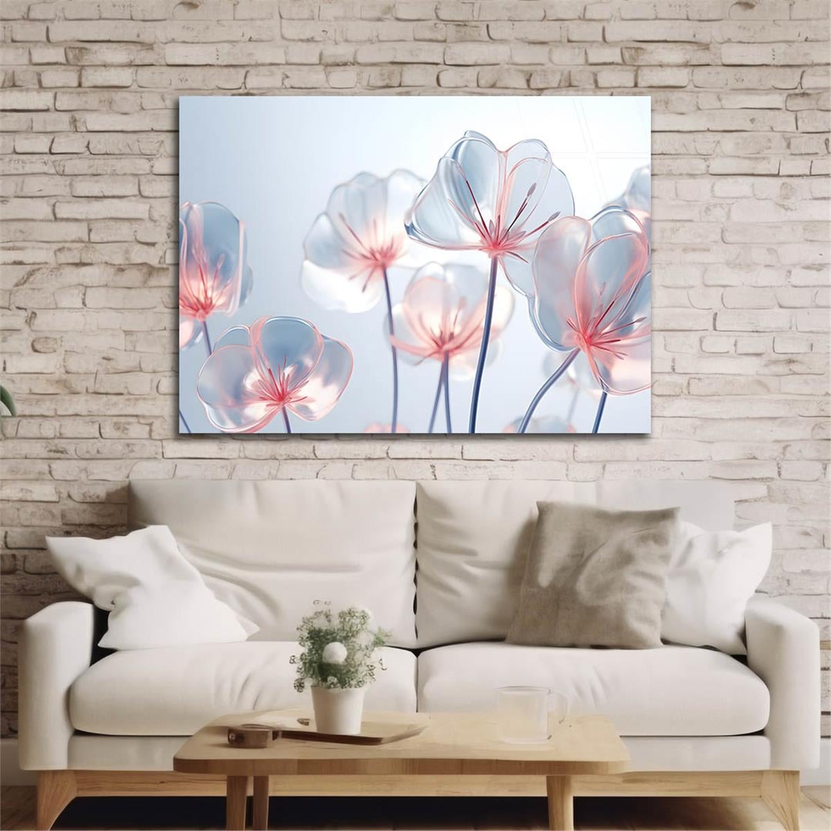 Yatay DoğaTemalı Cam Tablo 341