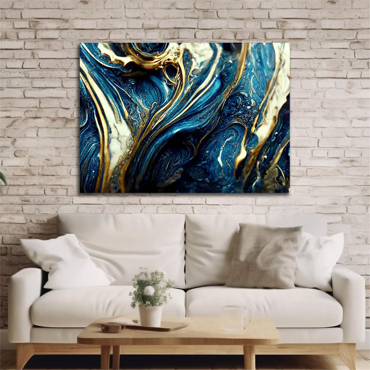 Horizontal Art-Themed Tempered Glass Wall Art 563