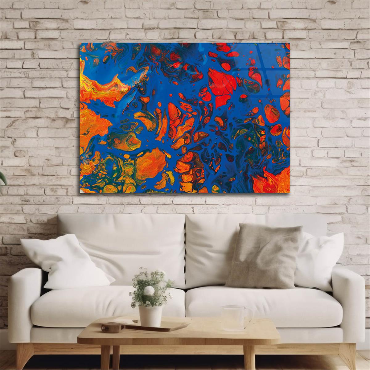 Yatay Sanat Temalı Cam Tablo 250