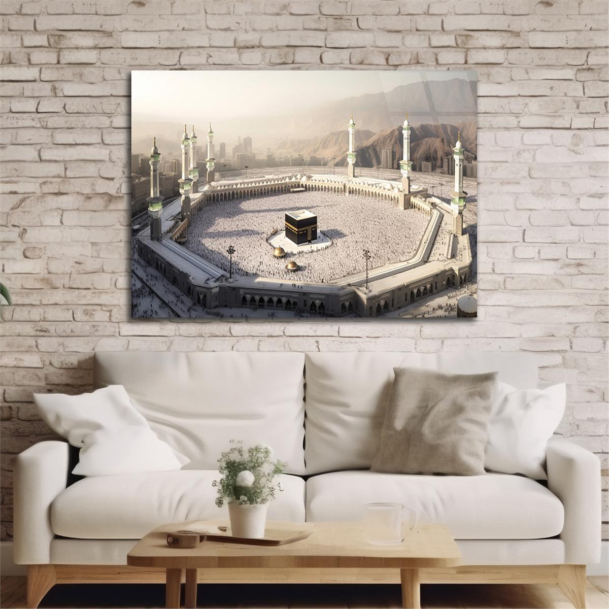 Yatay Dini Temalı Cam Tablo 145