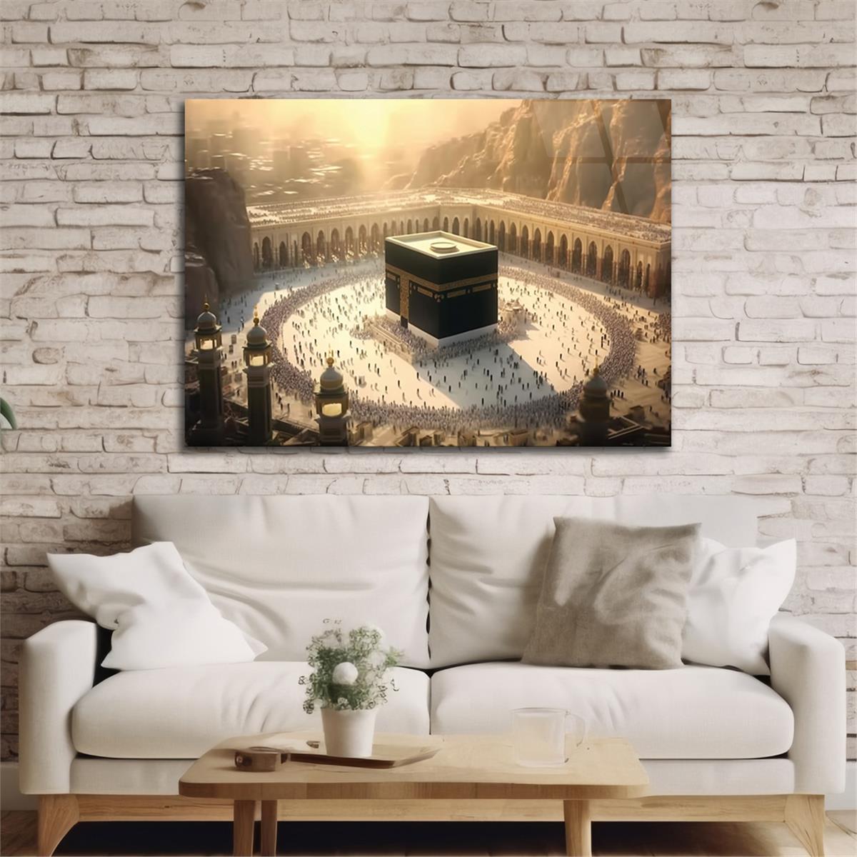 Yatay Dini Temalı Cam Tablo 146